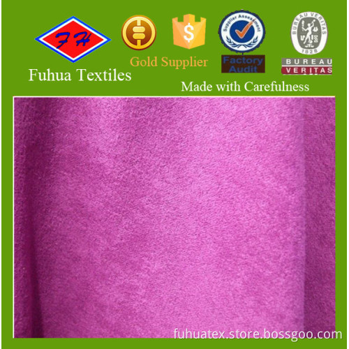 Polyester patterned micro suede fabric for sofa/garment